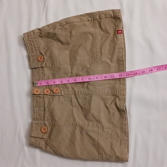 EDC BY ESPRIT BEIGE CORDUROY SKIRT - Picture 2 of 7
